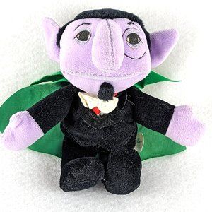 1997 Sesame Street The Count Tyco Plush Beans 8” With Tags